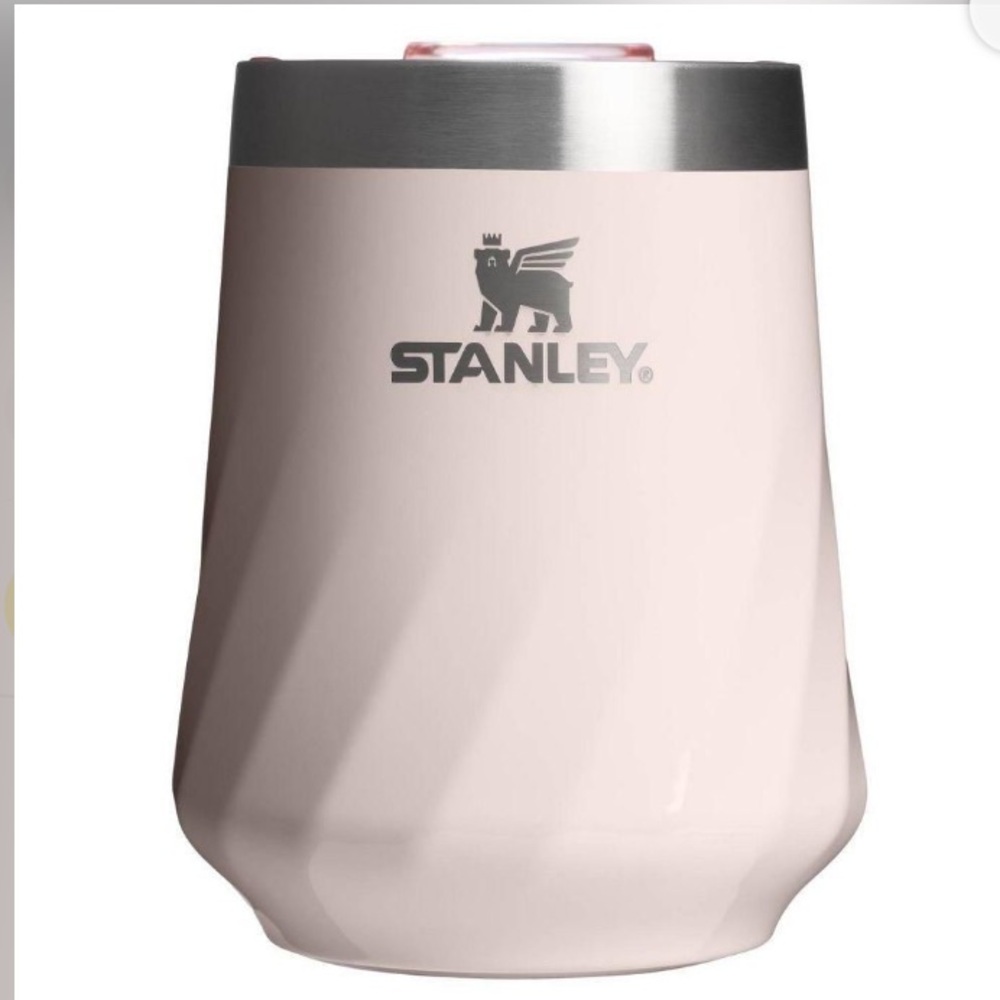 NEW Stanley Rose Quartz Wine Tumbler with Silver Trim 11oz.no offers